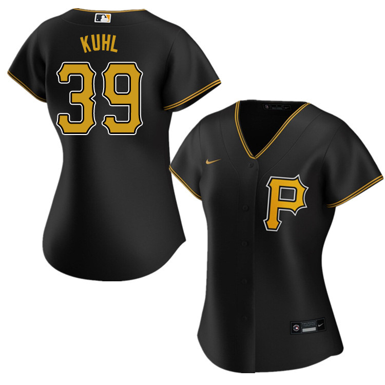 Nike Women #39 Chad Kuhl Pittsburgh Pirates Baseball Jerseys Sale-Black - Click Image to Close